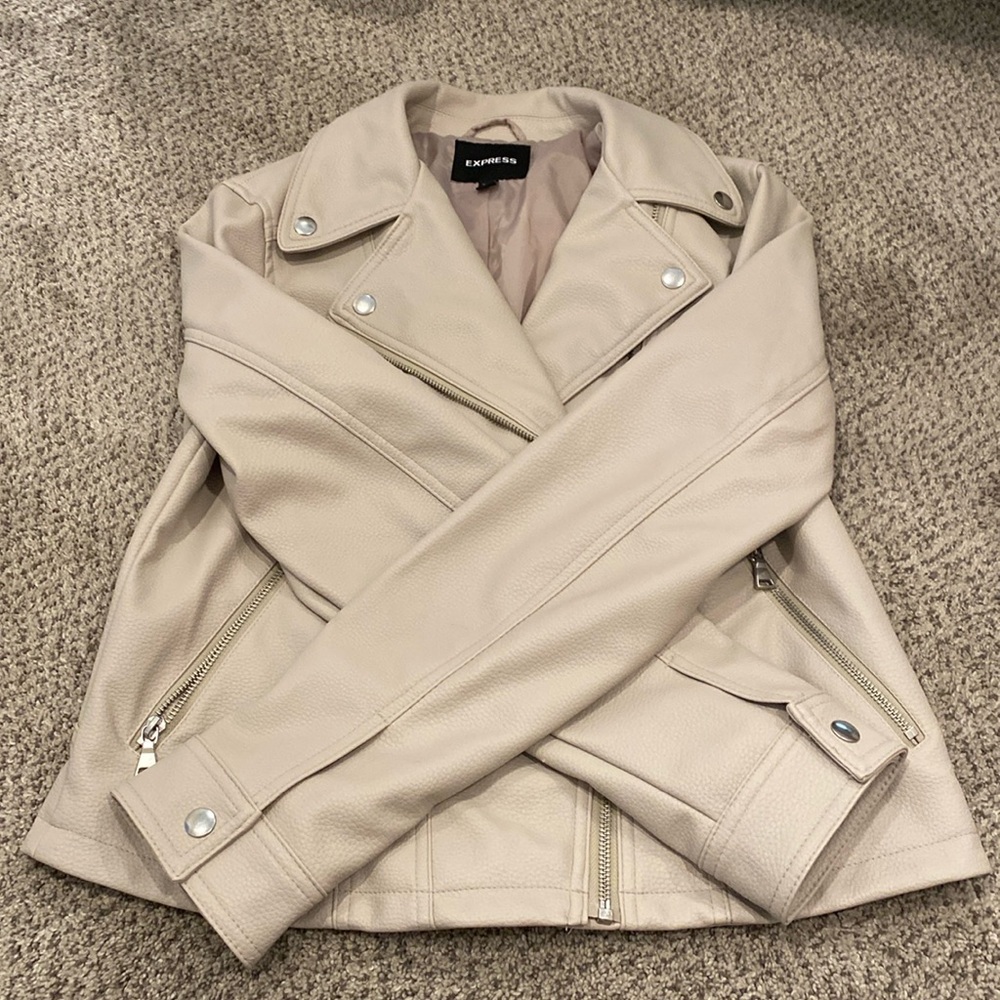 NWOT EXPRESS Faux Leather Jacket, M